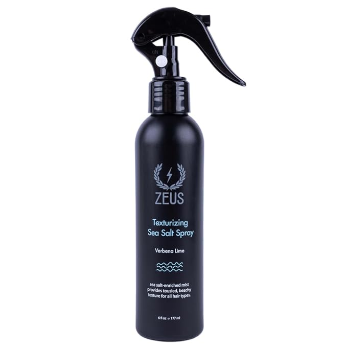 ZEUS Texturizing Sea Salt Spray, Volumizing Beach Wave Mist (Made in USA)