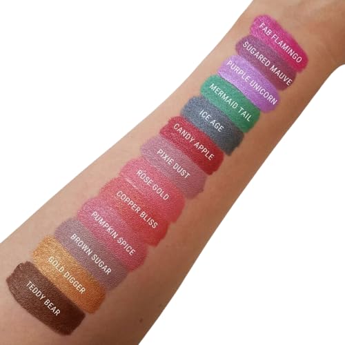 Aromi Candy Apple Metallic Liquid Lipstick, Dark Red Shade
