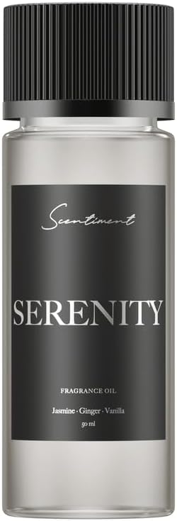 Scentiment - Serenity Hotel Diffuser Oils | Aromatherapy Home Fragrance | Luxurious Scent with Notes of Jasmine, Ginger, Vanilla, 50ml