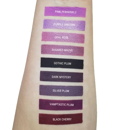Aromi Berry Fuchsia Metallic Liquid Lipstick, Opal Rose