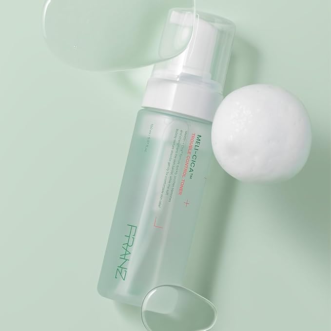 FRANZ Meli-CICA Bubble Toner for Face, Oil-Free, Travel Size 1 fl oz