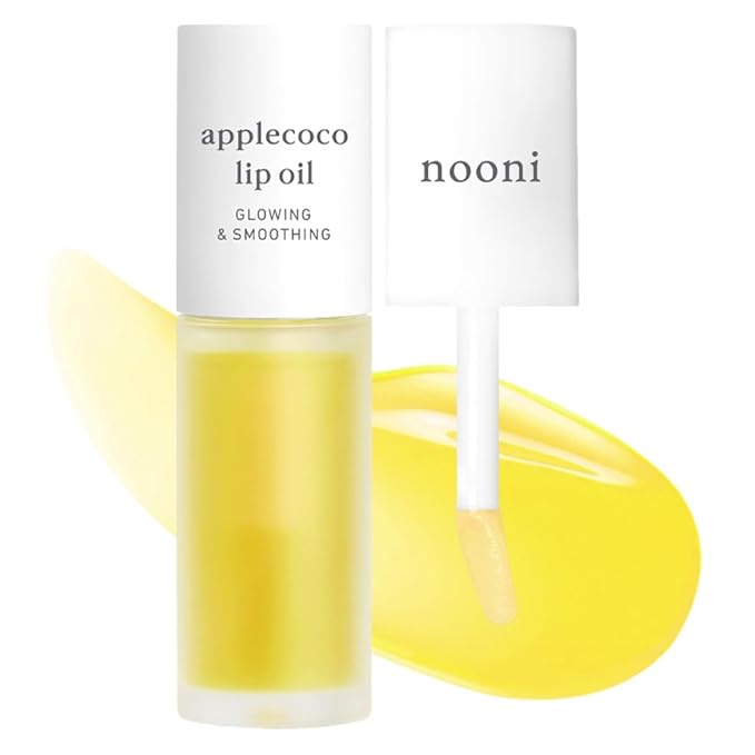 NOONI Korean Lip Oil - Applecoco - Plumping & Hydrating Tinted Lip Gloss