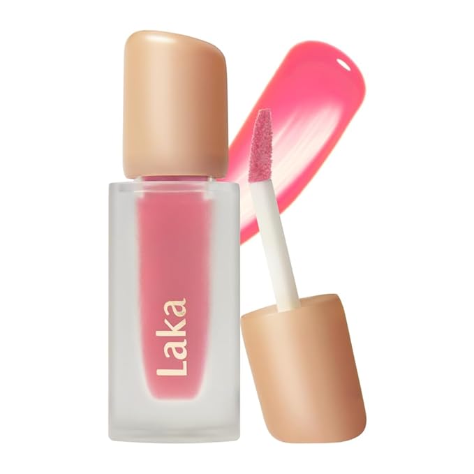 Laka Fruity Glam Tint | Glowing Korean Lip Tint with Hydrating Lightweight Texture | Buildable Color, Non-Sticky High Shine Gloss | K-Beauty Korean Makeup | #119 Dreaming, 0.15oz