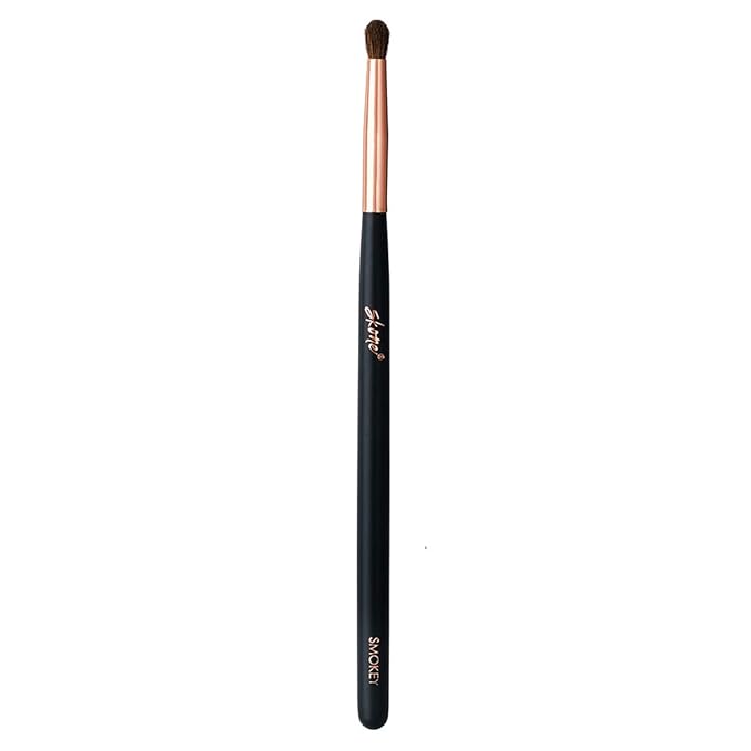 Skone Cosmetics Smokey Makeup Brush - Luxe Premium Rose Gold and Synthetic Black Smokey Eye Brush Used To Blend Eye Shadow - Professional Grade Nylon Smokey Make Up Brush - Smokey Brush for Eyes - Cruelty Free Makeup Brushes