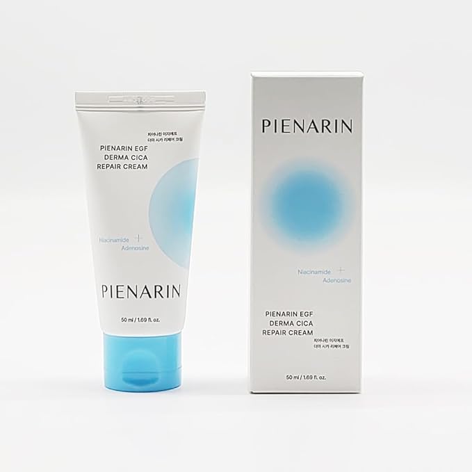 PIENARIN Korean EGF Derma Cica Repair Cream – Anti-Aging Facial Moisturizer for Damaged Barrier, Sensitive & Redness-Prone Skin | Daily Hydrating Face Lotion for Dry, Irritated Skin (1.69 fl. oz.)