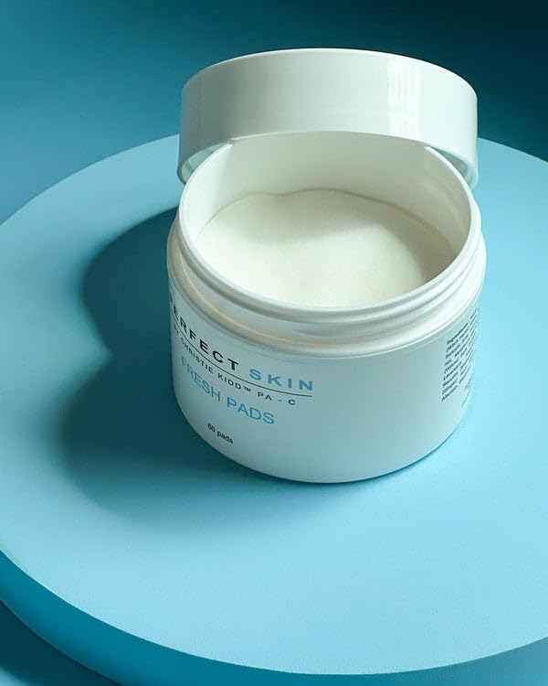 PERFECT SKIN BY CHRISTIE KIDD, PA-C | Fresh Pads – BHA Salicylic Acid Acne Treatment Pad with Niacinamide, Willow Bark & Witch Hazel – Reduces Blemishes, Tightens Pores, Clears Skin - 60 Pads