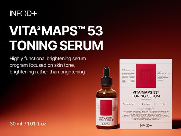 INFODPLUS Advanced Toning Serum with Tranexamic Acid, Intensive Dark Spot Discoloration and Uneven Tone Care, Niacinamide, Retinol Complex for Radiant Glow Facial Serum Korean Skincare 1.01 fl oz