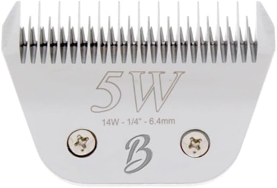 Bucchelli Skip Tooth 5 Wide Blade Dog Grooming Cuts Length 1/4" - 6.4mm(Japanese High Carbon Steel 5 Skip Tooth Blade Dog Grooming | 5W Clipper Blade (B5W)