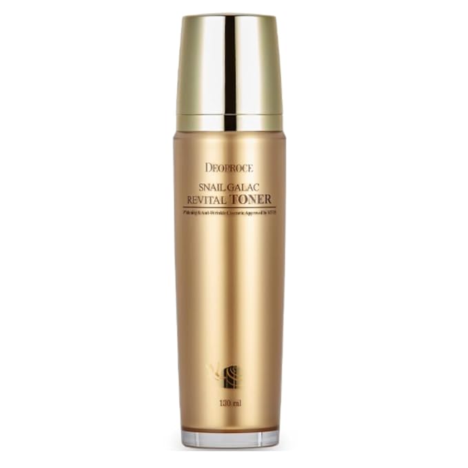 DEOPROCE Snail Galac Revital Toner 130ml, Hydrating Facial Toner for Smooth & Radiant Skin, Korean Skincare