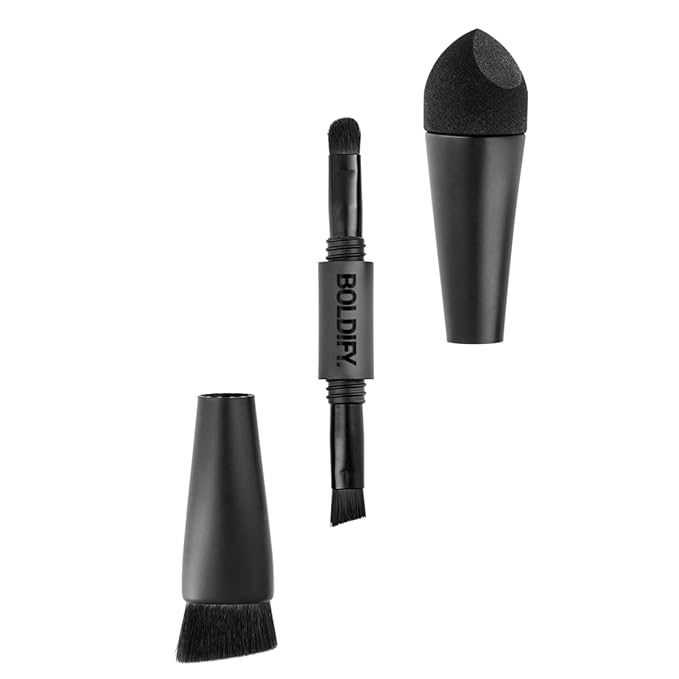 BOLDIFY Hairline Powder Brush, Root Touch Up Brush Applicator – Four-Ended