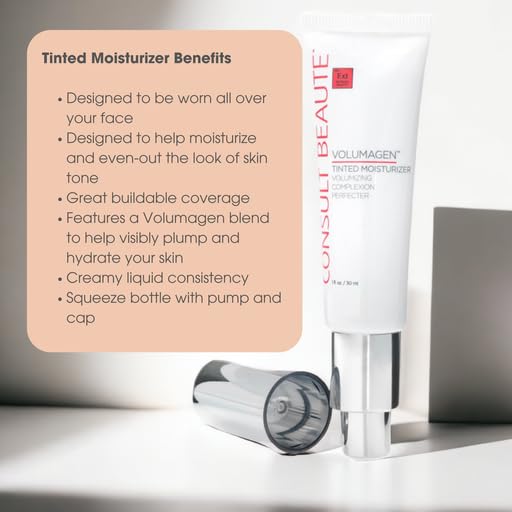 Consult Beaute Volumagen Tinted Facial Moisturizer, Cream Finish, Dark 1oz