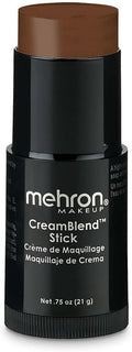 Mehron Makeup CreamBlend Stick - MEDIUM EBONY, Cream Foundation