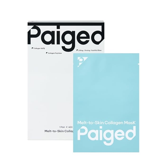 PAIGED Melt to Skin Collagen Mask, – Wrinkle Patches for Forehead, Eyes & Smile Lines - Frown Lines, Eleven-Lines Repair Patches, Invisible Face Wrinkles Smoothers - Korean Skin Care, 4EA