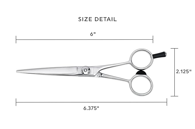 Cricket S3 Premium Series 600 Professional Hair Cutting Shears, 6 Inch