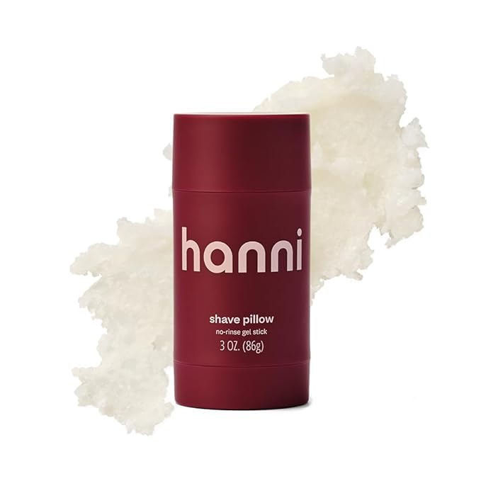 HANNI Shave Pillow No-Rinse Shave Gel Stick, Waterless Dry Shave, 3 oz