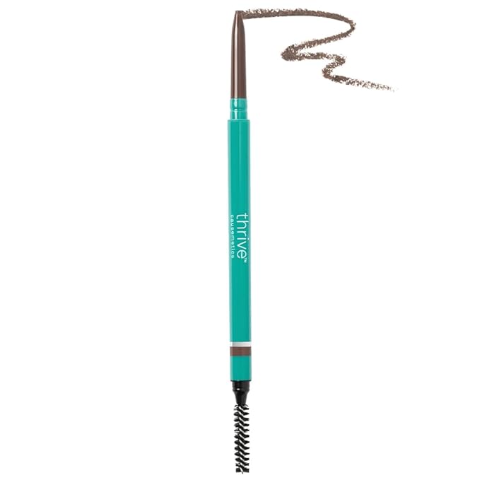 Thrive Causemetics Infinity Waterproof Eyebrow Pencil, Medium Brown Shade