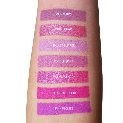 Aromi Mauve Matte Liquid Lipstick | Rosy Pink Purple Lip Color with Blue Undertones (Miss Mauve)