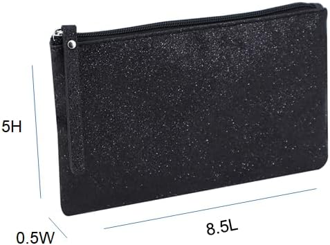 RITTZI Celestial Glitter Makeup Pouch – Seven Stunning Shades - Festive Cosmetic Bag (Solar Gold)