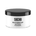 Sacha Buttercup No Color Setting Powder – All Skin Tones Translucent Loose Face Powder, Flashback-Resistant, Oil Control, Long-Wear Matte Finish (1.75 oz)