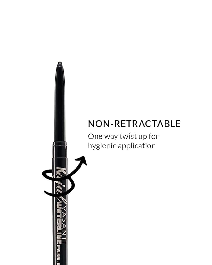 VASANTI Kajal Waterline Eyeliner (White Clarifier) | Long-Lasting, Blendable Waterline Eye Liner | Smudge-Proof & Water-Resistant Eyeliner Pencil for Sensitive Eyes | Ophthalmologist Approved & Tested