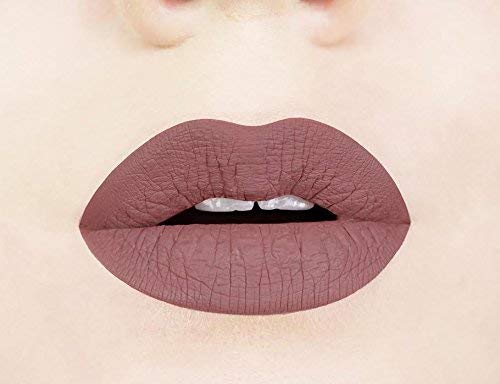 Aromi Sepia Brown Matte Liquid Lipstick | Grey Brown Lip Color, Greige, Vegan and Cruelty-Free, Waterproof, Long-Lasting Lipstick, Dye-Free
