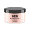 Sacha Buttercup Rosé Setting Powder – All Skin Tones Translucent Loose Face Powder, Flashback-Resistant, Oil Control, Long-Wear Matte Finish (1.75 oz)