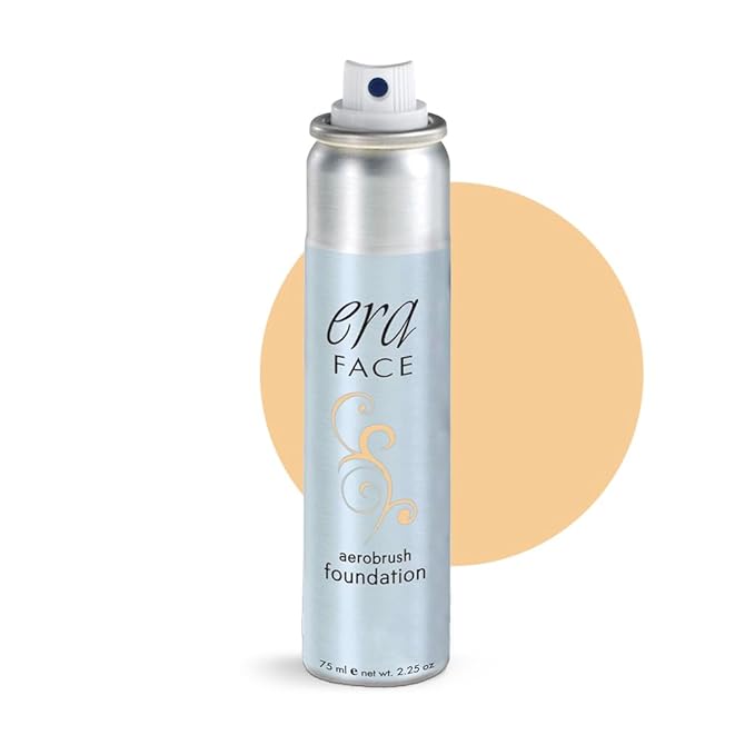 Era Beauty Face Spray Makeup (Y5 Wheat, 2.25 oz) - Airbrush Foundation, Everyday, Buildable, Professional Spray on Cosmetics