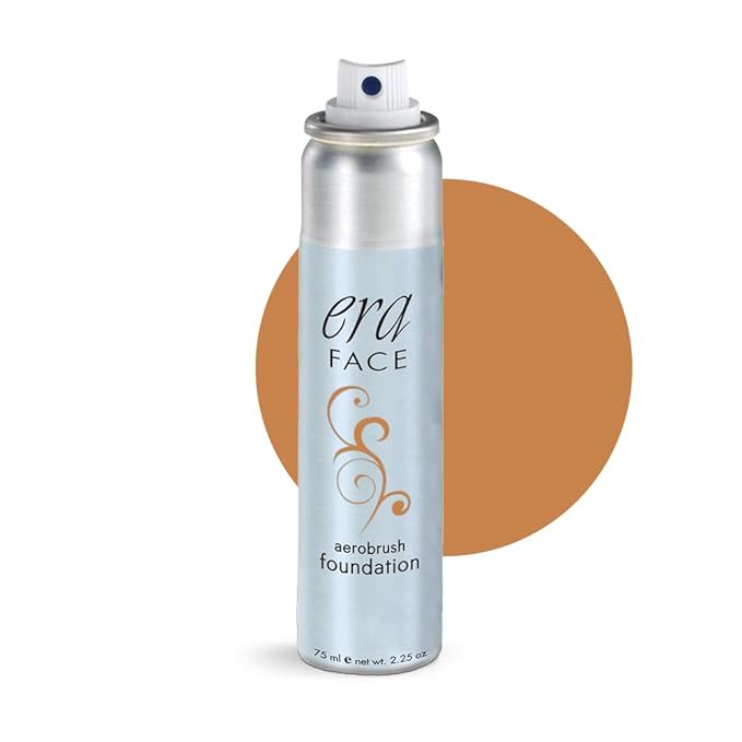 ERA Beauty Face Spray Makeup (R8 Amber, 2.25 oz) - Airbrush Foundation, Everyday, Buildable, Professional Spray on Cosmetics