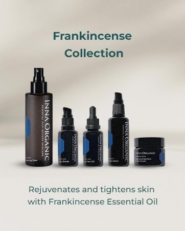 Inna Organic Organic Frankincense Boosting REVITALIZING Toner, Anti-Aging, Soothing, Luxury Clean Beauty, Certified Organic, Alcohol-Free, 5 fl.oz.