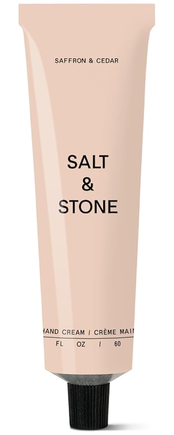 Salt & Stone Hand Cream, Hand Lotion, Women & Men, Saffron & Cedar 2 fl oz