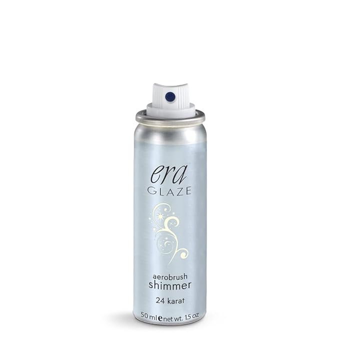 Era Beauty ERA GLAZE Spray Makeup, SHIMMER - 24 KARAT, 1.5 Ounce, Professional Airbrush Cosmetics