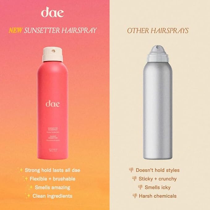 DAE Sunsetter Hairspray - Strong, Flexible Hold, Lustrous Shine