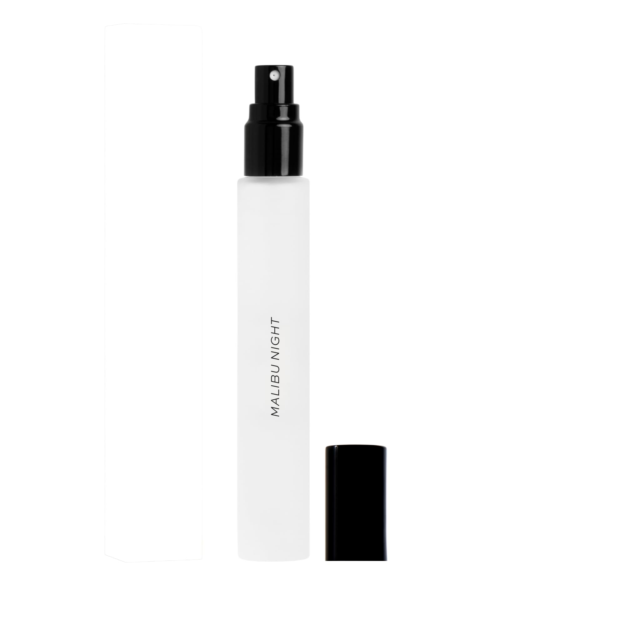 DIME Beauty Malibu Night Travel Perfume, Beachy Coconut Perfume for Women with Night Blooming Jasmine, Coconut & Radiant Raspberry, Eau de Toilette Spray, Vegan, 0.34 oz / 10 ml
