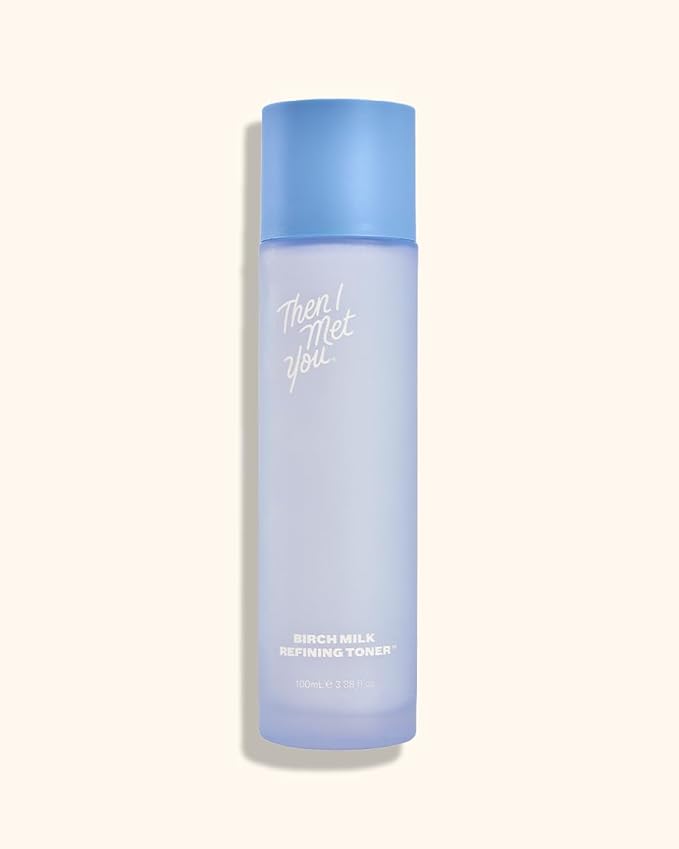 Then I Met You Birch Milk Refining Toner, Exfoliating & Hydrating Face Toner with Birch Juice, AHAs & PHAs, Vegan & Clean Skincare, 3.38 oz