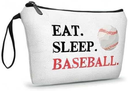 ARIOSEY Baseball Themed Travel Makeup Bag, Multifunctional Cosmetic Case, Multicolour, Women's Gift for Mom, Sister, Friend, Travel/On-the-go, Daily Use, Toiletry