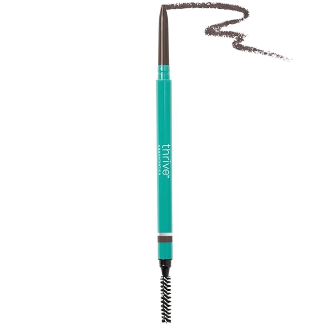Thrive Causemetics Infinity Waterproof Eyebrow Pencil, Deep Brown Shade