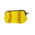 AJLTPA Waterproof Neoprene Cosmetic Bag, Softball
