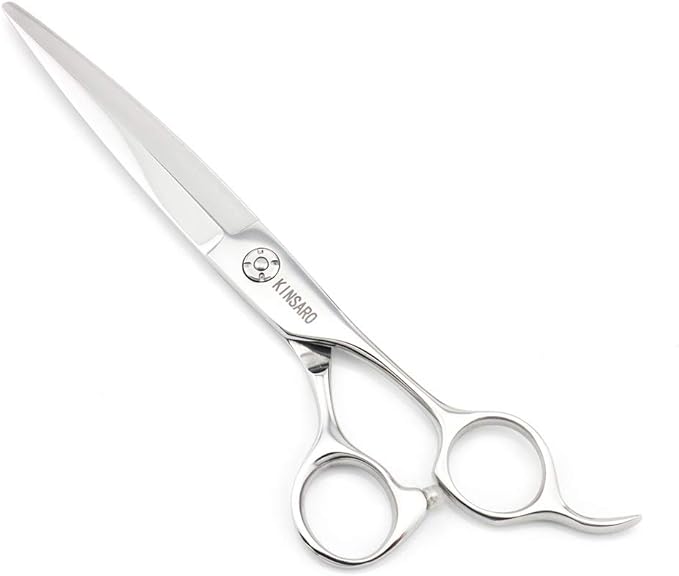 KINSARO 7 in Professional Hair Scissors Willow Shape Sliding Shears,440C