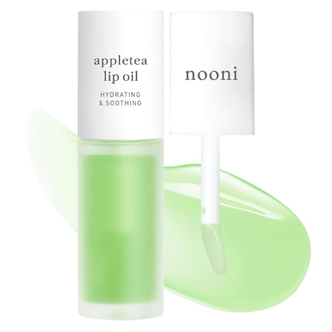 NOONI Korean Lip Oil - Appletea - Plumping & Hydrating Tinted Lip Gloss