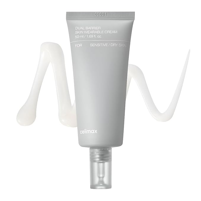 celimax Dual Barrier Skin Wearable Cream | Long Lasting Cream Face Moisturizer with Ceramides, Hyaluronic Acid, Moisturizing, Hydrating, Soothing, Repairing, Day & Night Cream, 50ml