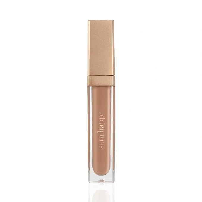 Sara Happ Nude Slip Luxe Gloss - Sheer Nude Moisturizing Lip Gloss, 0.21 Oz