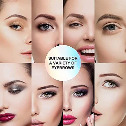 Eyebrow Powder with Professional Brush - Waterproof, Sweat-Resistant & Smudge-Proof, Long-Lasting Formula for Effortless Beginner Brow Styling, Black Brown