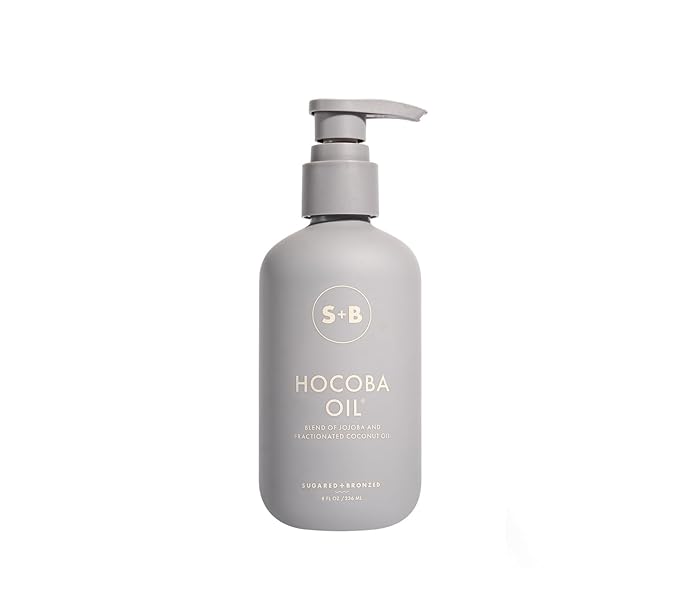 SUGARED + BRONZED Hocoba Oil, Hydrating Body Oil, Clean Formula, 8 fl oz
