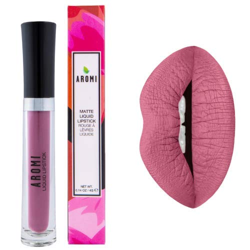 Aromi Matte Liquid Lipstick | Dusty Rose, Medium Pink Lip Color for Women (Rosy Rose)