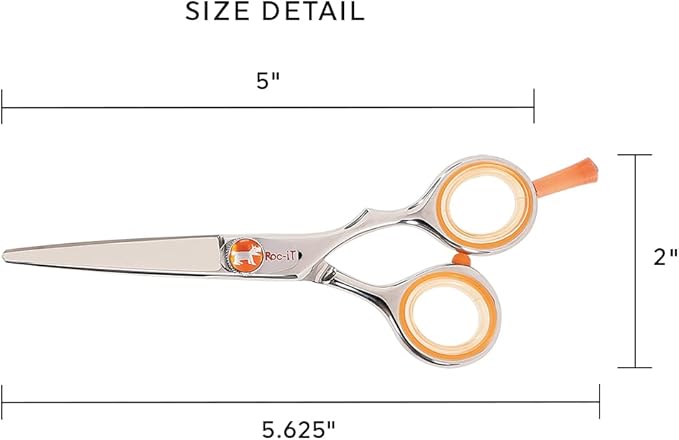 Cricket Centrix Roc-It Dog 5" Hair Cutting Shears & 30T Thinning Scissors