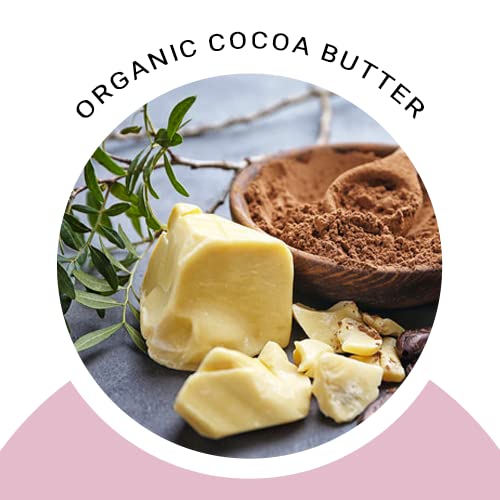 GLIMMER GODDESS Organic Whipped Body Butter for Women - Moisturizer Cream with Shea & Cocoa Butter, Almonds & Coconut Oil - Strawberries & Cream, 8oz