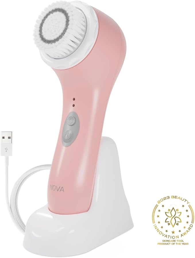 Spa Sciences NOVA - Sonic Cleansing Face Brush & Infusion System - Pink