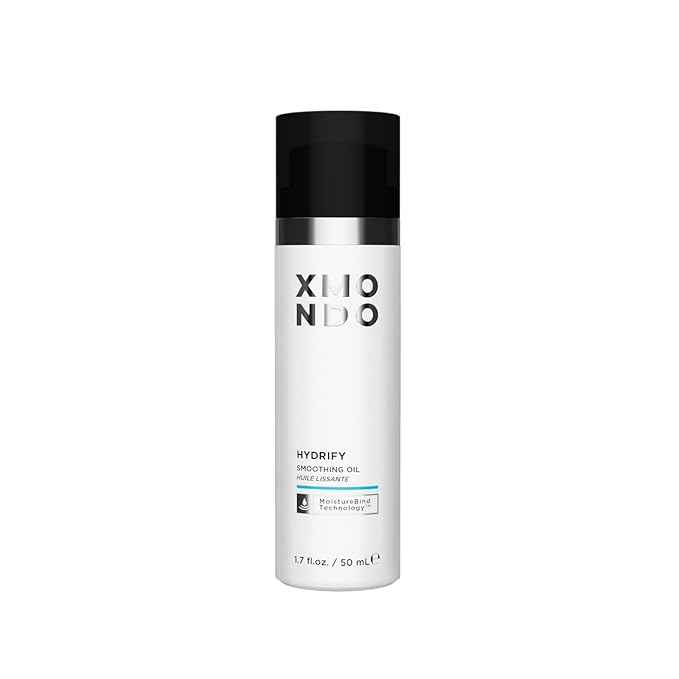 XMONDO Hair Hydrify Smoothing Oil | Vegan Formula with Argan, Carrot Seed, and Baobab Oils - Deep Penetrating to Hydrate, Strengthen, Nourish, and Restore Dry, Damaged Hair, 1.7 Fl Oz 1-Pack