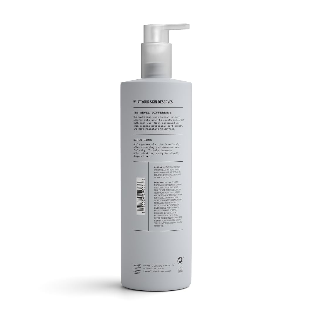 Bevel All Day Body Lotion for Men with Shea Butter and Argan Oil