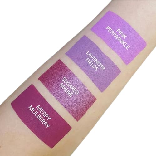 Aromi Pink Periwinkle Matte Liquid Lipstick, Purple Lilac Shade